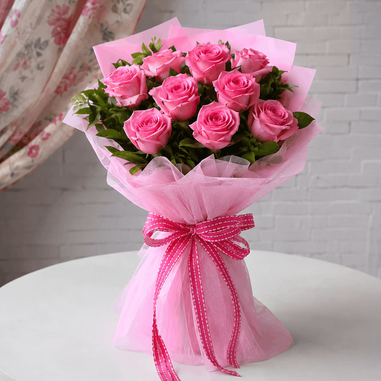 Romantic Pink Rose Bouquet